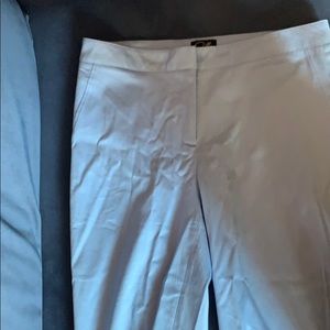 Baby blue cotton crop pants